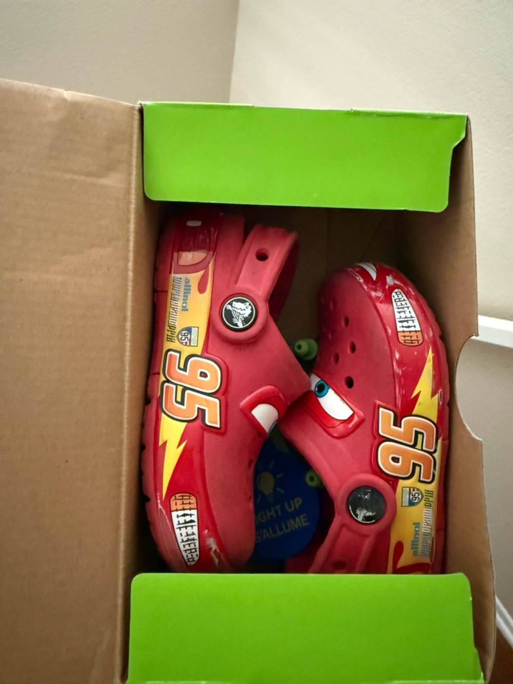 CROCS Green Logo Shoe Box